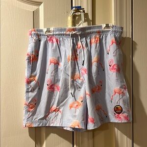 Flamingo Print Men’s Swimsuit